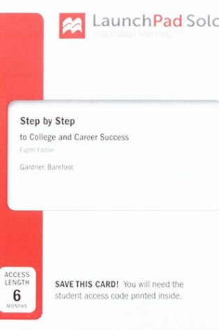 Cover of Launchpad Solo for Step by Step to College and Career Success (1-Term Access)