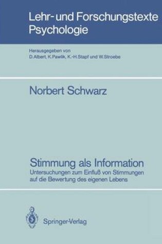 Cover of Stimmung als Information