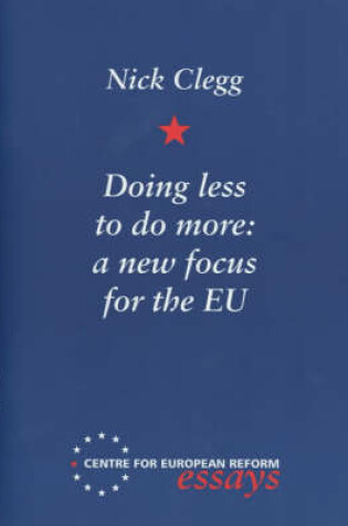 Cover of Doing Less to Do More