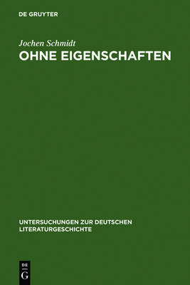 Book cover for Ohne Eigenschaften