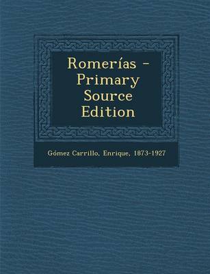 Book cover for Romerias - Primary Source Edition