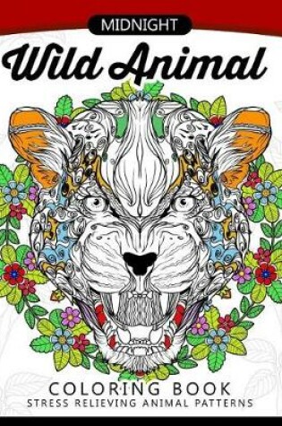 Cover of Midnight Wild Animal Coloring Book
