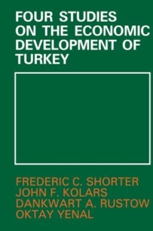 Cover of Four Studies on the Economic Development of Turkey