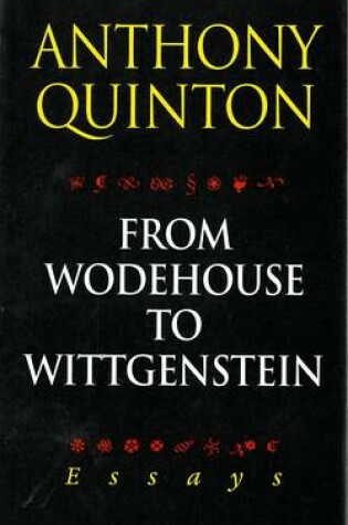 Cover of From Wodehouse to Wittgenstein