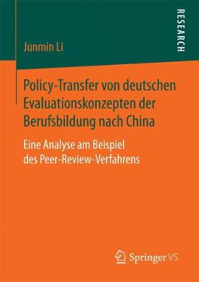 Cover of Policy-Transfer Von Deutschen Evaluationskonzepten Der Berufsbildung Nach China