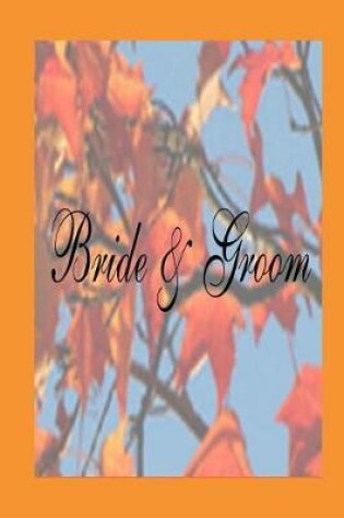 Cover of Wedding Journal Bride Groom Fall Foliage