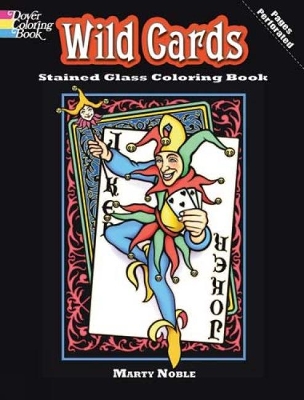 Book cover for Wild Cards Stained Glass Coloring Book