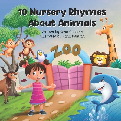 Book cover for 10 Nursery Rhymes About Animals