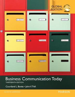 Book cover for Business Communication Today OLP wih eText, Global Edition