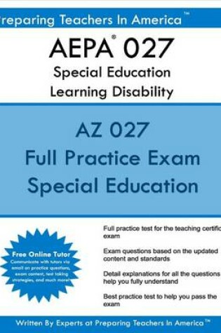 Cover of AEPA 027 Special Education Learning Disability