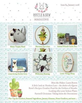 Book cover for Bustle & Sew Magazine Issue 84 January 2018