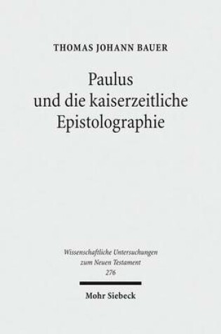 Cover of Paulus und die kaiserzeitliche Epistolographie