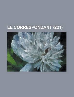 Book cover for Le Correspondant (221)