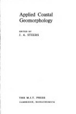 Cover of Steers: Applied Coastal Geomorphology