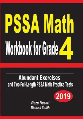 Book cover for PSSA Math Workbook for Grade 4