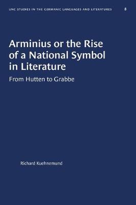 Cover of Arminius or the Rise of a National Symbol in Literature