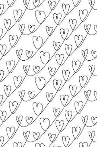 Cover of Journal Notebook Scribbly Hearts Pattern 1