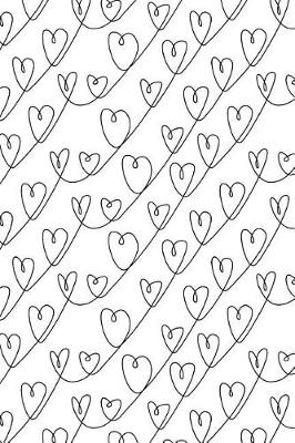 Cover of Journal Notebook Scribbly Hearts Pattern 1