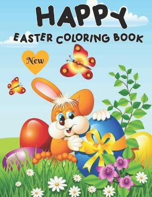 Cover of New Happy Easter Coloring Book.