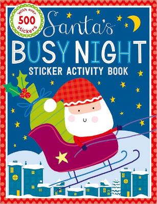 Book cover for Sticker Activity Books Santa's Busy Night Bind Up