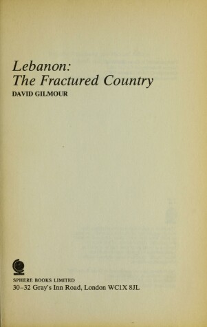 Book cover for Lebanon