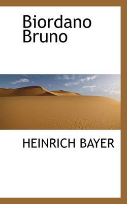 Book cover for Biordano Bruno