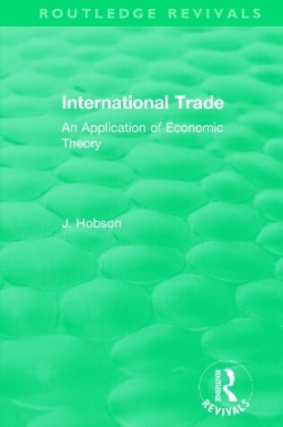 Cover of International Trade (Routledge Revivals)