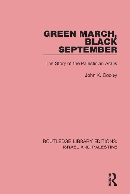 Cover of Green March, Black September (RLE Israel and Palestine)