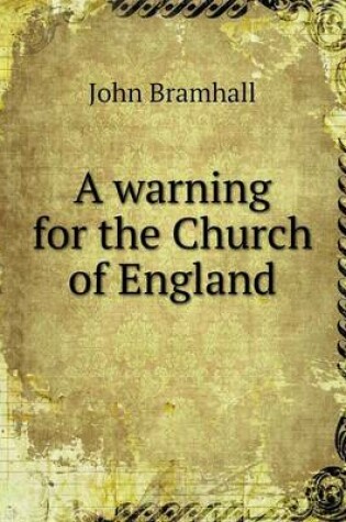 Cover of A warning for the Church of England