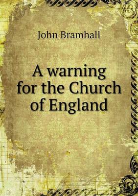 Book cover for A warning for the Church of England