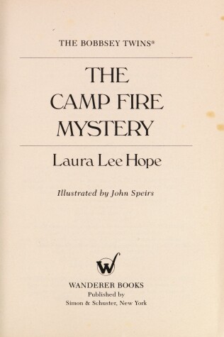 Book cover for The Camp Fire Mystery