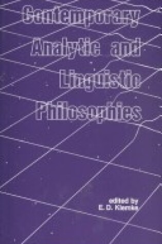 Cover of Contemporary Analytic and Linguistic Philosophies