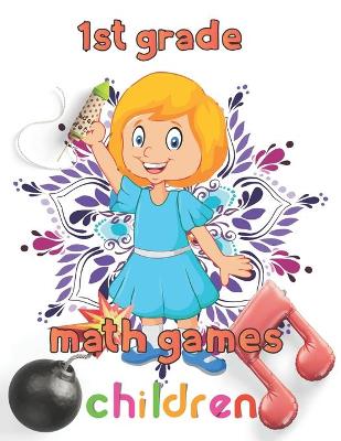 Book cover for 1st grade math games children