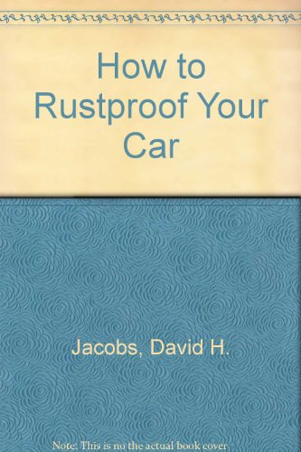 Book cover for How to Rustproof Your Car