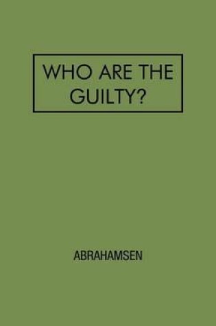 Cover of Who Are The Guilty?