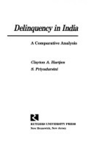 Cover of Delinquency in India