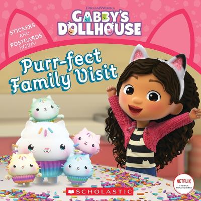 Book cover for Purr-Fect Family Visit (Gabby's Dollhouse Storybook)