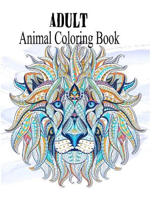 Book cover for Adult Animal Coloring Book