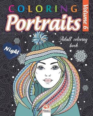 Book cover for Coloring portraits 6 - night