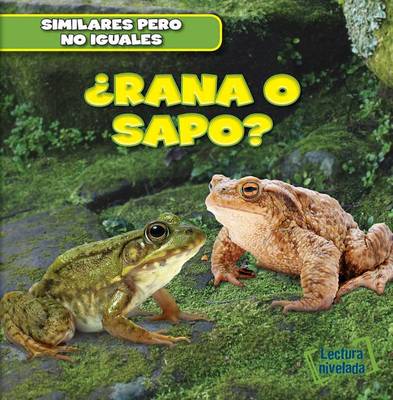 Book cover for ¿Rana O Sapo? (Frog or Toad?)