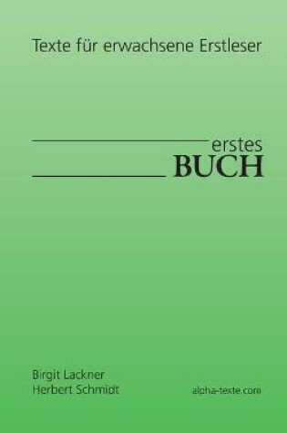 Cover of erstes Buch