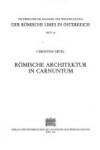 Book cover for Romische Architektur in Carnuntum