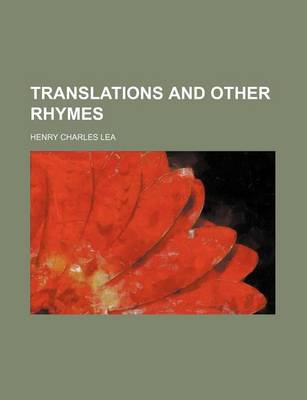 Book cover for Translations and Other Rhymes