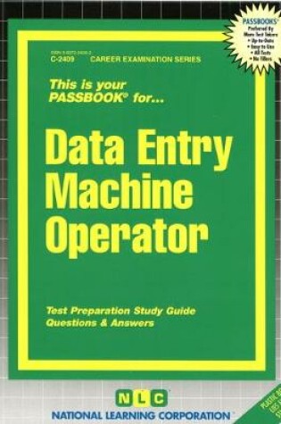 Cover of Data Entry Machine Operator