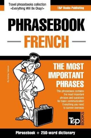 Cover of English-French phrasebook and 250-word mini dictionary