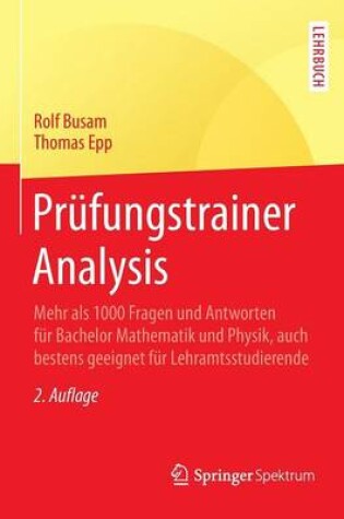 Cover of Prufungstrainer Analysis