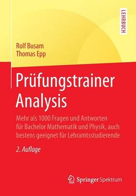 Book cover for Prufungstrainer Analysis