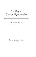 Book cover for Shape of German Romanticism