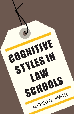 Book cover for Cognitive Styles in Law Schools