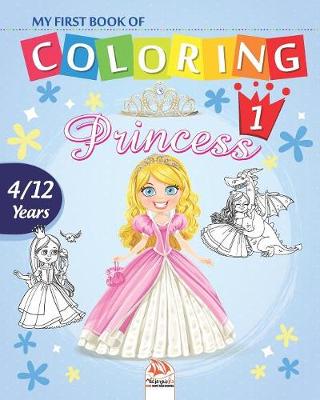 Book cover for My first book of coloring - princess 1